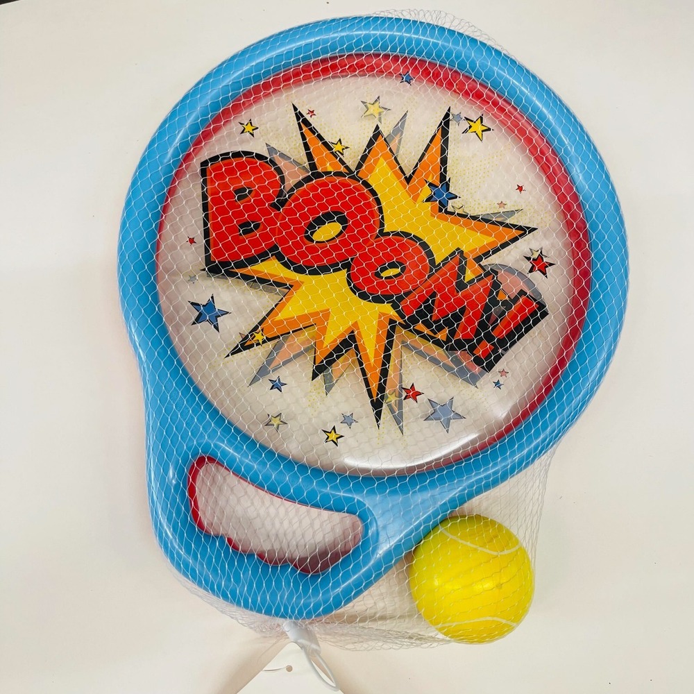 Boom Disc‎ Play Set Included: 2 Boom Discs 1 ball, Red & Blue, 12" long 10" Wide